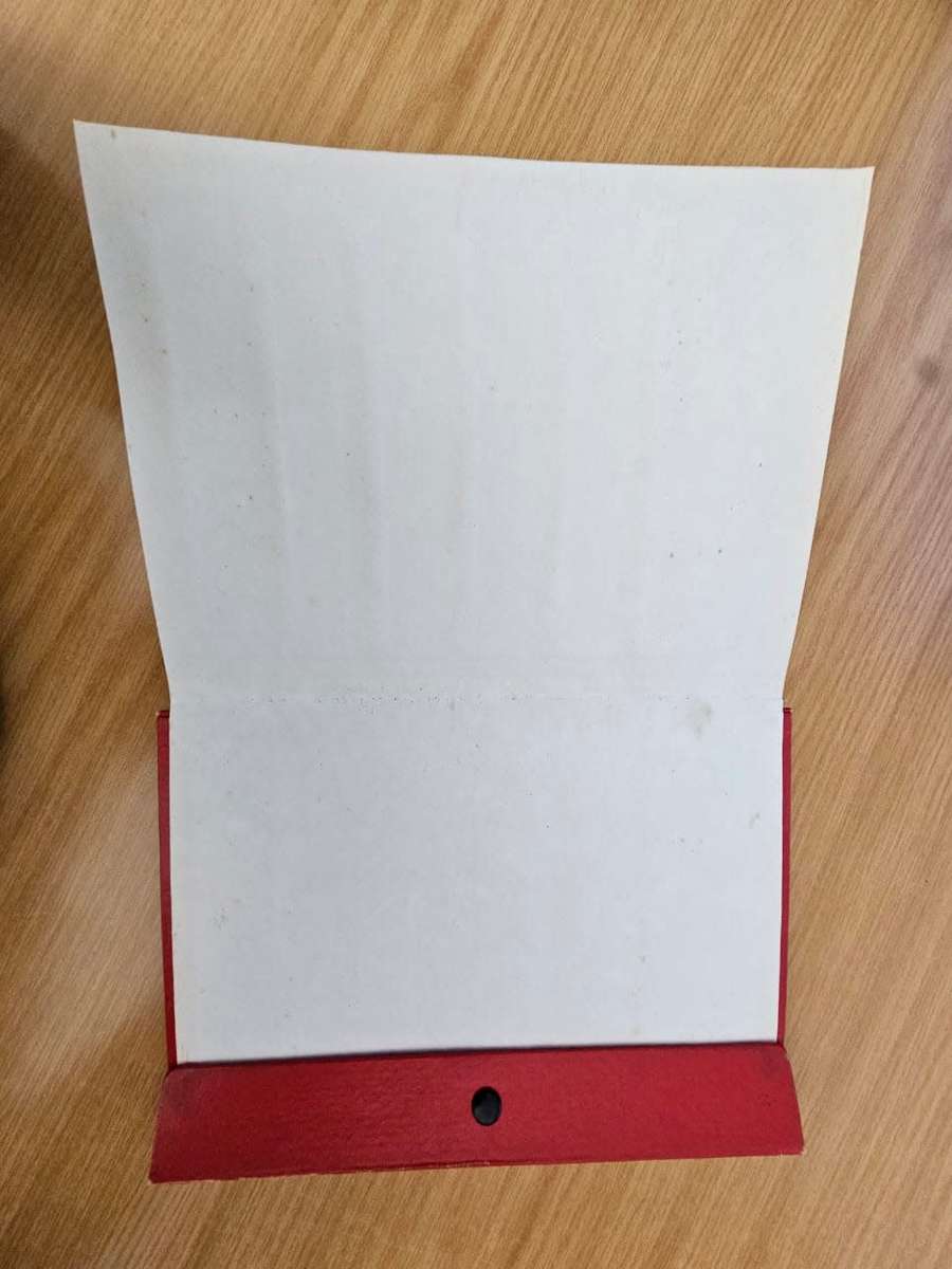 Small Red Stamp Stock Book