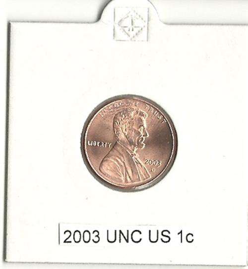 2003 UNC US 1 Cent