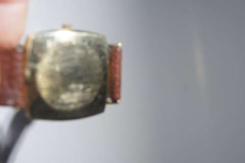 OMEGA GENTS VINTAGE SQUARE FACED WATCH