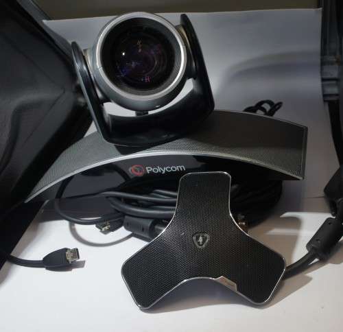 POLYCON MPTZ-9 VIDEO CONFRENCING CAMERA AND MICROPHONE
