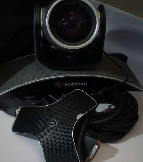 POLYCON MPTZ-9 VIDEO CONFRENCING CAMERA AND MICROPHONE