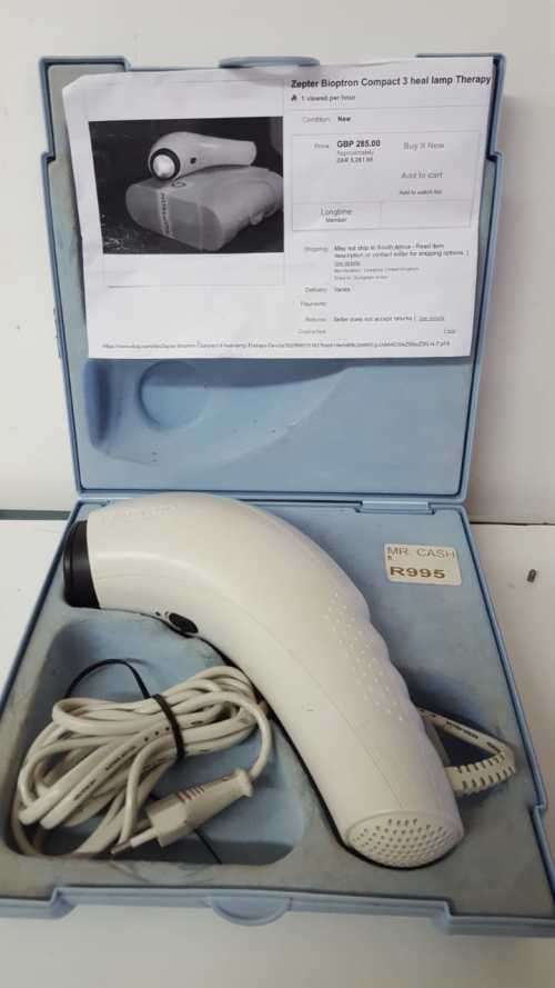 ZAPTOR BIOPTRON Compact 3 Heal Lamp Therepy  Device