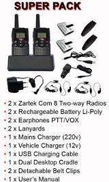 Zartek COM 8 two-way radio - SUPER Pack