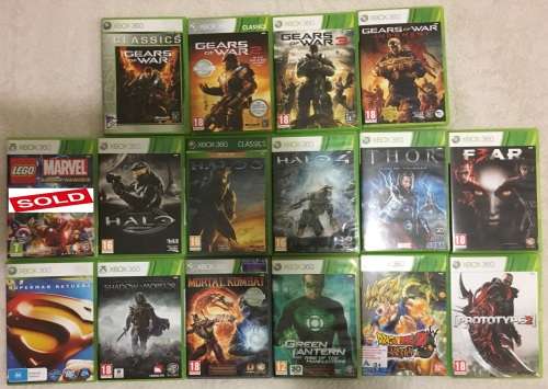 XBox 360 Slim 4gb with 110gb Hdd, 2 Remotes and 15 Games