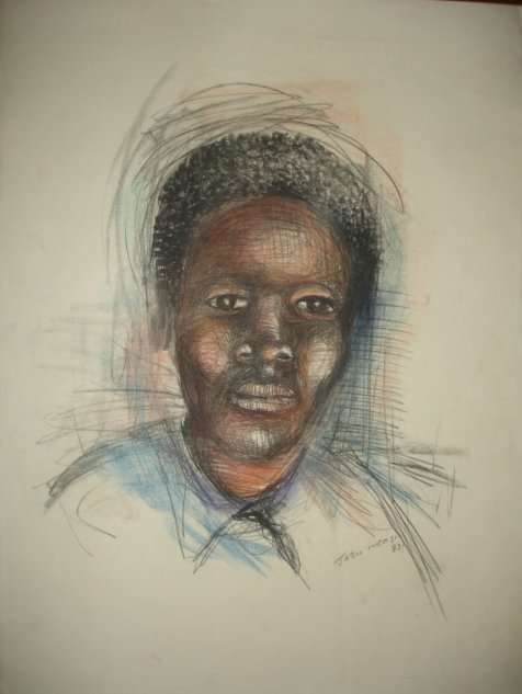 JABU NKOSI PASTELS ON PAPER VALUED AT R6000