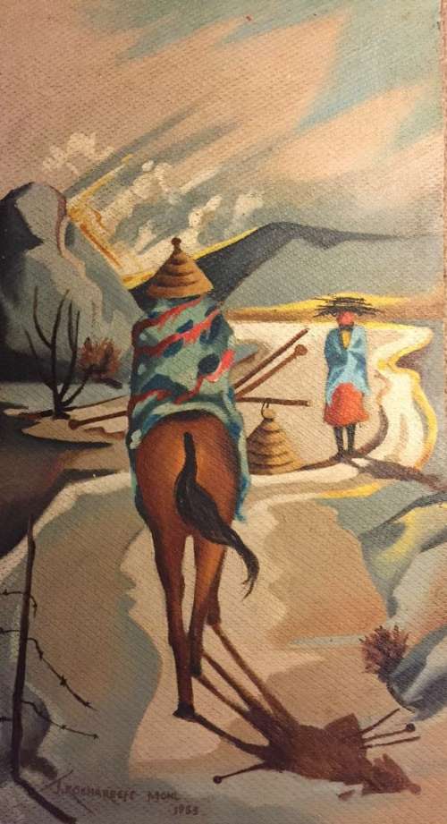 HIGHLY COLLECTABLE OIL ON BOARD BY KOENAKEEFE MOHLE