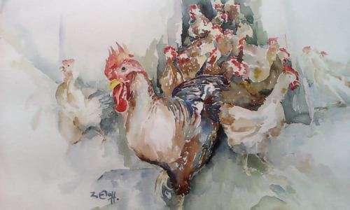 HIGHLY COLLECTABLE MASTER PIECE BY WELL KNOWN ARTIST ZAKKIE ELOFF