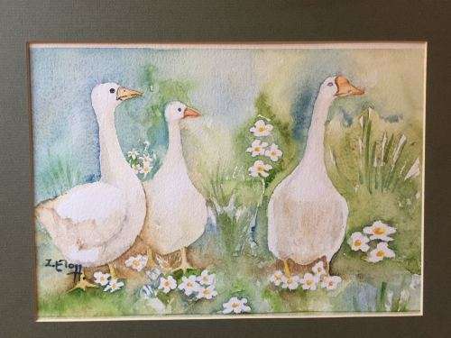 VERY GOOD ART FROM ZAKKIE ELOFF~~ WATER COLOUR ON PAPER