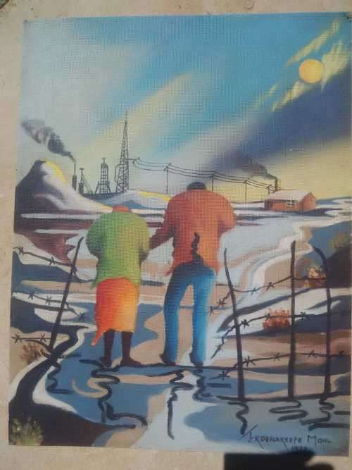 BEAUTIFUL PIECE FROM KOENAKEEFE MOHL ~~ OIL ON BOARD