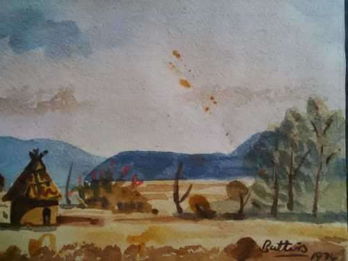 VERY INTERESTING MASTER PIECE DONE BY W. BATTISS~~ WATERCOLOUR ON PAPER