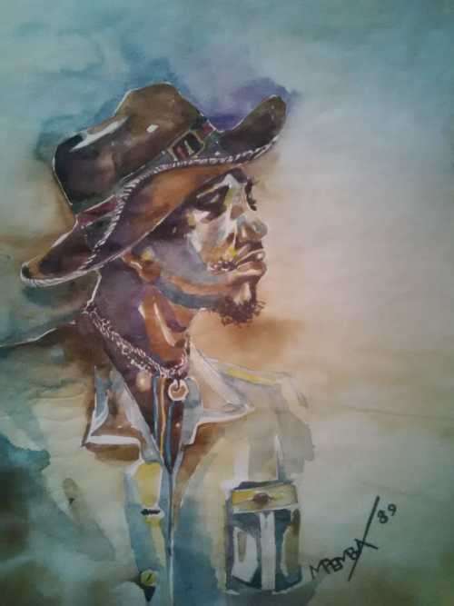 NICELY DONE PIECE BY G. PEMBA ~~ WATERCOLOUR ON PAPER.