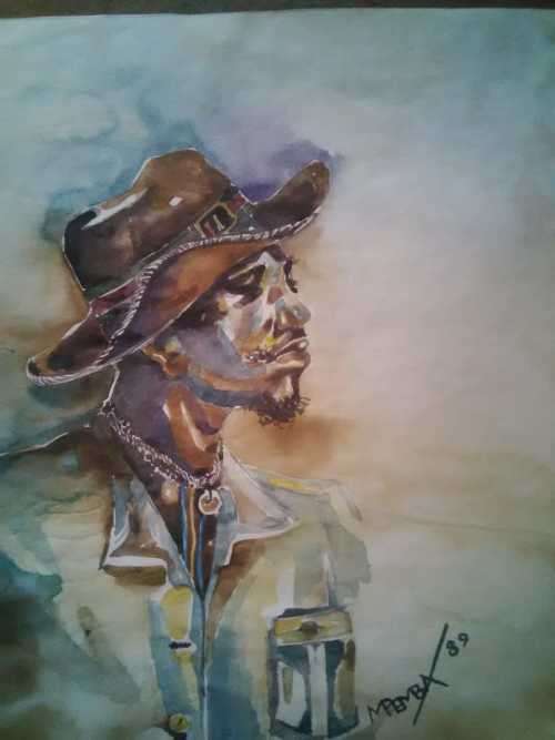 NICELY DONE PIECE BY G. PEMBA ~~ WATERCOLOUR ON PAPER.
