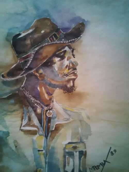 NICELY DONE PIECE BY G. PEMBA ~~ WATERCOLOUR ON PAPER.