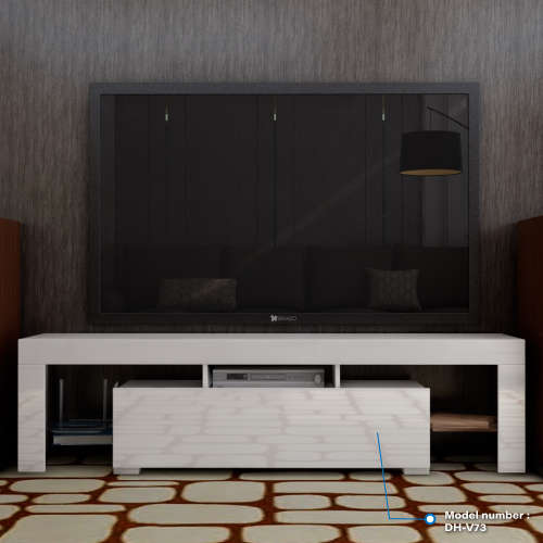 Modern LED TV Stand Unit white Cabinet DH-V73 - 26.50kg