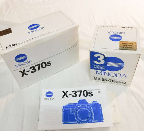 Minolta X370s and Minolta MD 35-70mm kit lens
