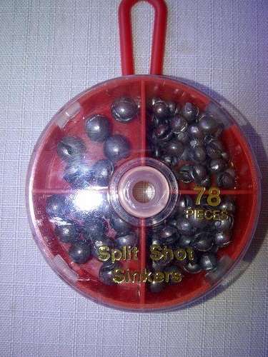 Split Shot Sinkers 78 pieces