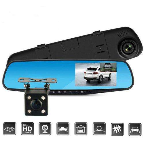 Dashcam Dual Lens Car Camera Full HD 1080P Video Recorder Rearview Mirror With Rear view DVR