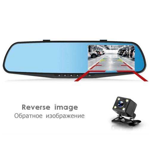 Dashcam Dual Lens Car Camera Full HD 1080P Video Recorder Rearview Mirror With Rear view DVR
