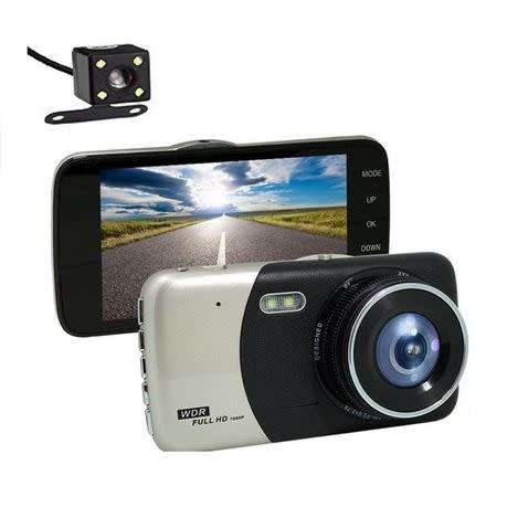 Dual Lens Car DVR DashCam Camera HD 1080p Video with Rear Camera