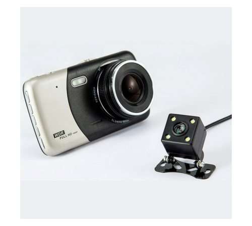 Dual Lens Car DVR DashCam Camera HD 1080p Video with Rear Camera