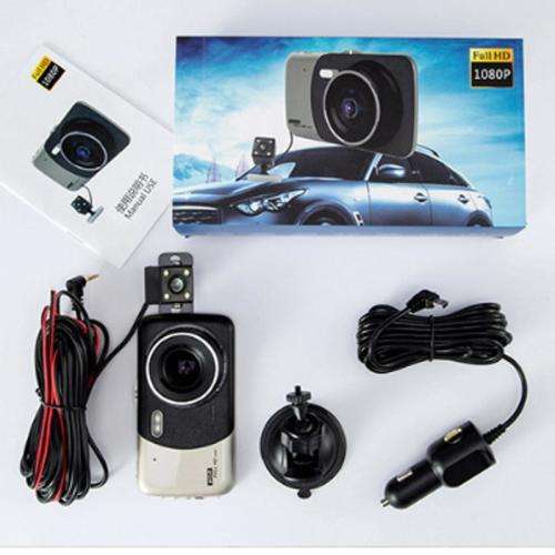 Dual Lens Car DVR DashCam Camera HD 1080p Video with Rear Camera
