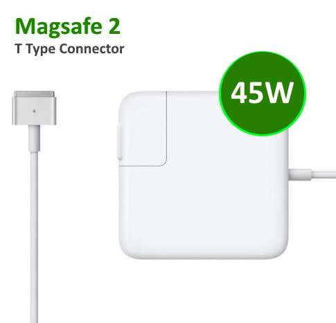 Apple Macbook Pro / Air 45W - Magsafe 2 | T Shape | Replacement Charger / AC Adapter