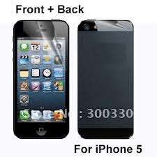Apple iPhone 5 Screen protector brand new for back and front of the iPhone