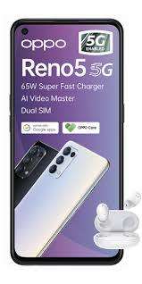 BRAND NEW !!!  OPPO RENO5 5G Dual Sim 128GB - Galactic Silver +  FREE Oppo Enco W11 TWS BUDS