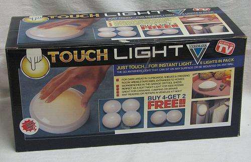 TOUCH LIGHT by Verimark - (This is a pack of 4 units that have never been used)