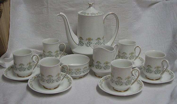 PARAGON COFFEE SET - Pattern FIONA - Fine Bone China