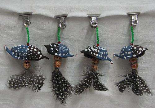 Table Cloth Weights - Guinea Fowl Themed - Handcrafted in South Africa