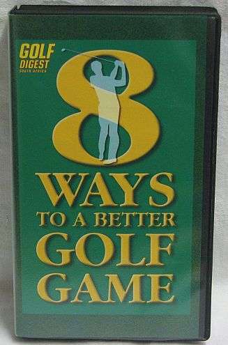 VHS - 8 WAYS TO A BETTER GOLF GAME - (Golf Digest South Africa)