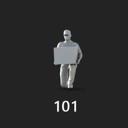 Courier Guys in HO Scale