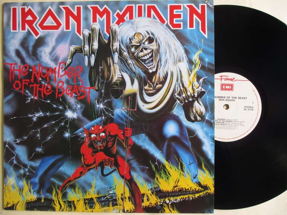 IRON MAIDEN - THE NUMBER OF THE BEAST - UK VG+ / VG+