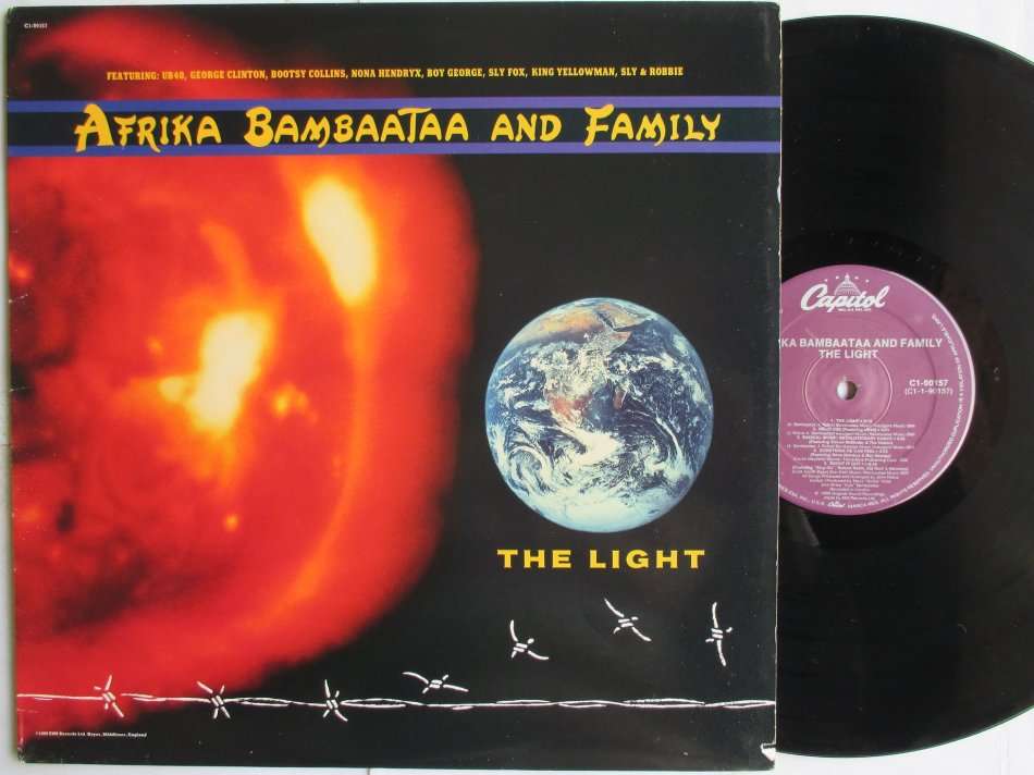 AFRIKA BAMBAATAA AND FAMILY - THE LIGHT - USA VG+ / VG+ WITH INNER