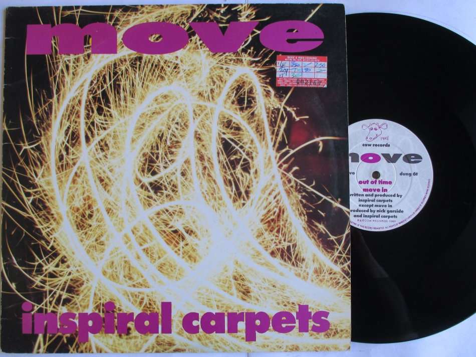 INSPIRAL CARPETS - MOVE 12" - UK VG / VG+ 3 TRACKS
