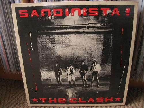 THE CLASH - SANDINISTA! - USA VG+ / VG+ 3 LP WITH FOLD OUT INSERT