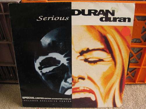 DURAN DURAN - SERIOUS 12" ONE SIDED WITH ETCHING - UK VG / VG-