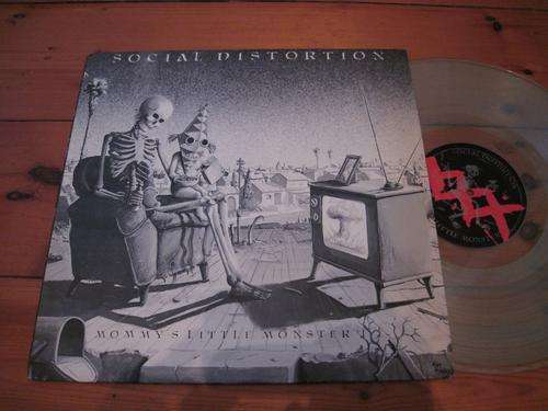 SOCIAL DISTORTION - MOMMY'S LITTLE MONSTER - USA VG+ /VG+ CLEAR VINYL