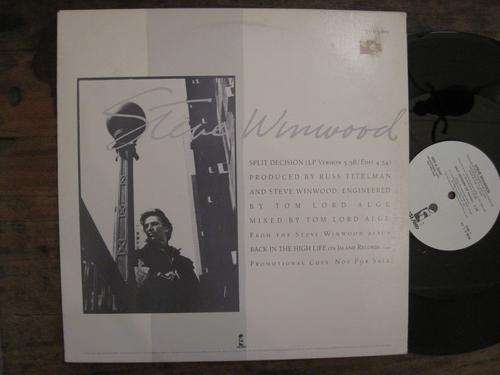 STEVE WINWOOD - SPLIT DECISION 12" USA VG+ / VG+ PROMO