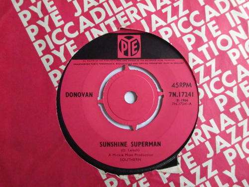 DONOVAN - THE TRIP / SUNSHINE SUPERMAN - UK VG+ / VG+ 7"