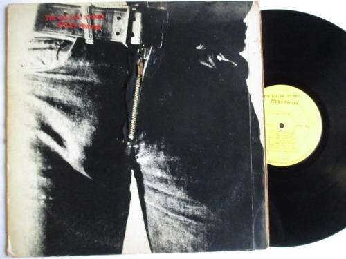 ROLLING STONES - STICKY FINGERS - USA VG+ / VG- ZIPPER WITH INNER