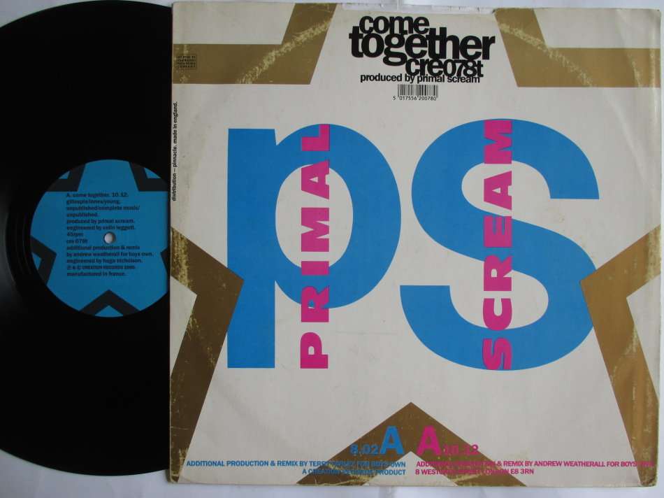 PRIMAL SCREAM - COME TOGETHER 12" VG- / VG-
