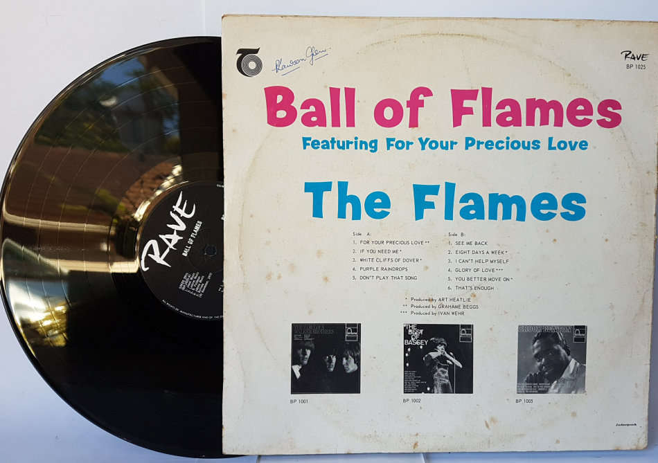 THE FLAMES - BALL OF FLAMES - RSA VG / VG