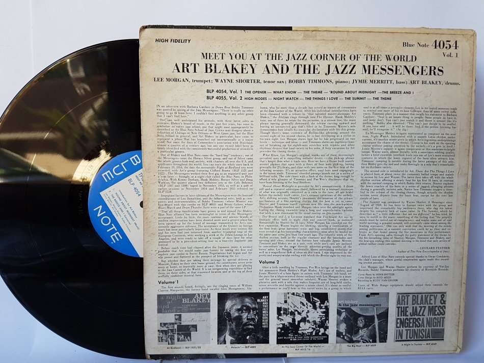 ART BLAKEY & THE JAZZ MESSENGERS - MEET YOU AT THE JAZZ CORNER OF THE WORLD VOL. 1 USA VG- / VG+ O.G