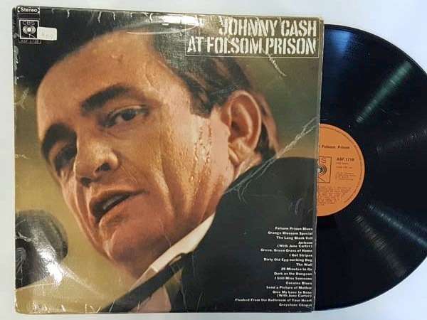 JOHNNY CASH - AT FOLSOM PRISON - RSA - VG- / VG-