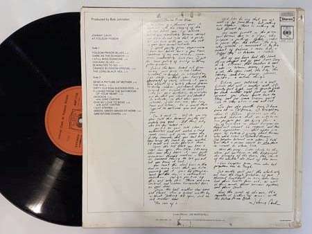 JOHNNY CASH - AT FOLSOM PRISON - RSA - VG- / VG-