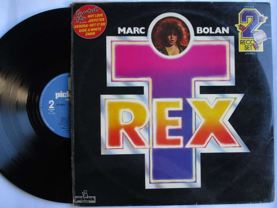 MARC BOLAND / T REX - GREATEST HITS - UK VG / VG+ 2 LP GATEFOLD