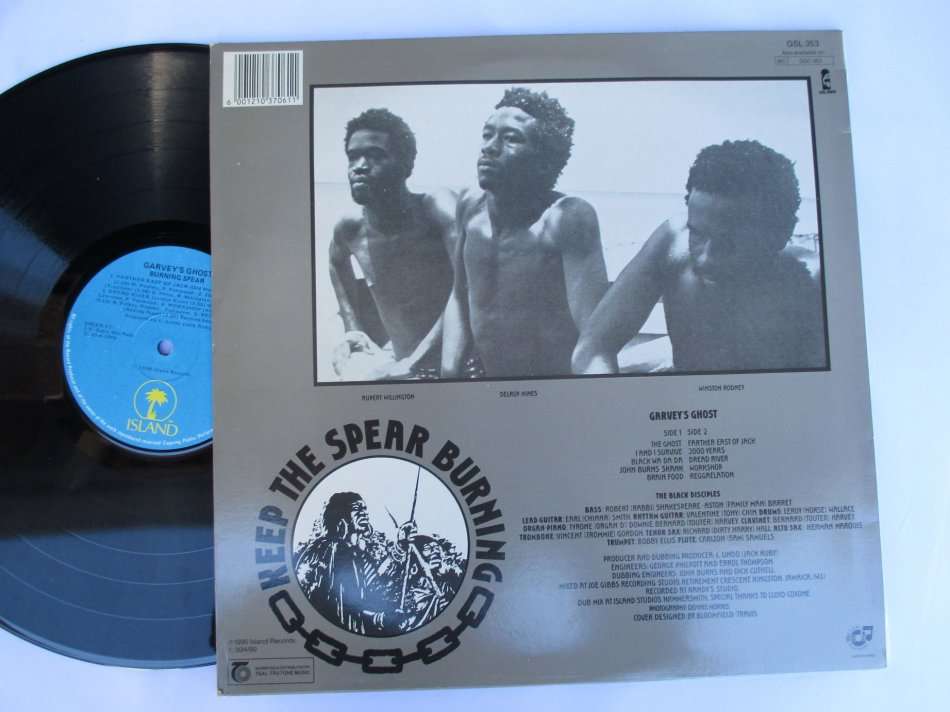 BURNING SPEAR - GARVEY'S GHOST - RSA VG+ / VG