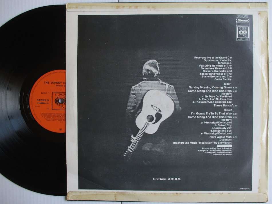 JOHNNY CASH - THE JOHNNY CASH SHOW - RSA VG+ /VG+